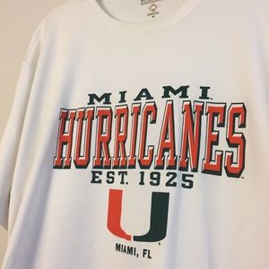 University of Miami Quick Dry College Shirt